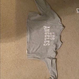 LOS ANGELES cropped long sleeve